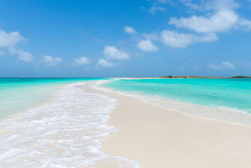 Beautiful Caribbean beach, in Los Roques Archipelago, Venezuela