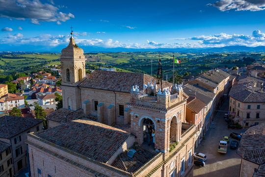 Vista Drone Capanile di Montefano