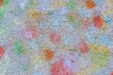 Colorful texture of painted concrete