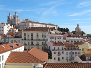 Church sao Vincente de Fora in Lisbon in Portugal