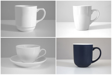 Set of cup and mug