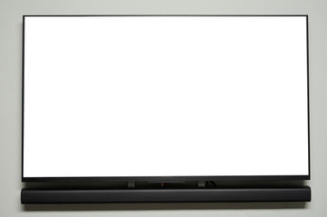 One Tv panel with long speaker