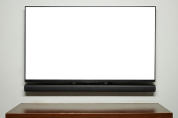 Mockup of living room wall with TV