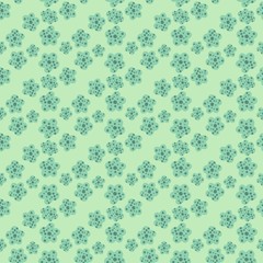 Daisy field. Simple chamomile flowers seamless pattern.