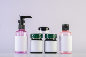 Empty bottle cream moisturizer lotion