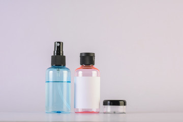 Empty bottle cream moisturizer lotion