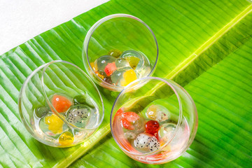 九龍球  香港のゼリー　Spherical jelly popular in Hong Kong