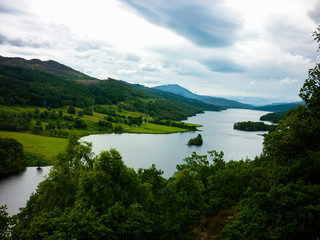 Naklejka na ściany i meble This is Queen's view in Scotland