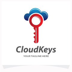 Cloud Keys Logo Design Template