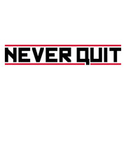 cool never quit rote balken logo gewinner stars sieger sport team crew freunde niemals aufgeben spaß beste champions anführer meister erster design