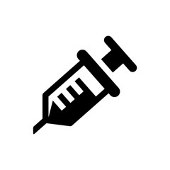 vector illustration of a syringe. Suitable for the needs of health icons, the world of health, and elements of doctor equipment.
