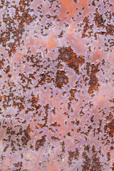 Old Weathered Red Painted Rusty Metal Texture