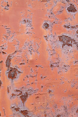 Old Weathered Red Painted Rusty Metal Texture