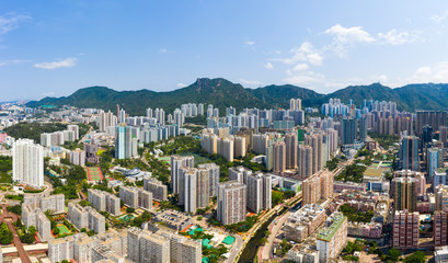  panoramic shot for the city in Hong Kong
