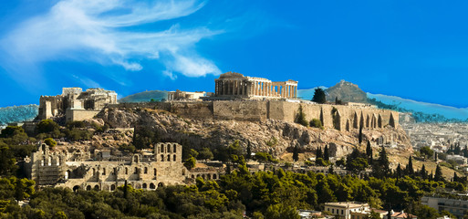 Parthenon Acropolis in Athens  Greece