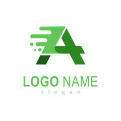 logo letter a with simple look