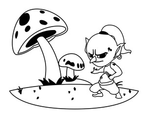 ugly troll in the camp magic character