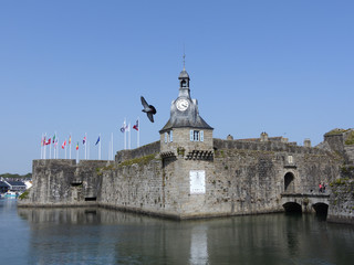 Fototapeta na wymiar fortification ville close concarneau 