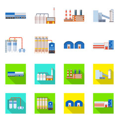 Isolated object of production and structure sign. Collection of production and technology stock symbol for web.