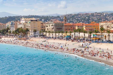Crédence de cuisine en verre imprimé Nice Promenade des Anglais. Nice. French Riviera