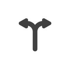 Two way direction arrow vector icon. filled flat sign for mobile concept and web design. Left and right arrows glyph icon. Symbol, logo illustration. Vector graphics