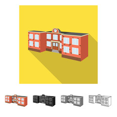 Obraz premium Isolated object of school and college sign. Set of school and university vector icon for stock.