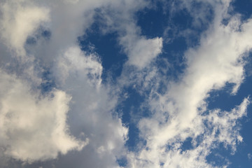 Obraz premium blue sky with white clouds