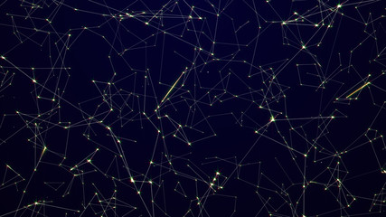 Minimalist Computer Generated Background with Lines and Stars Illustration