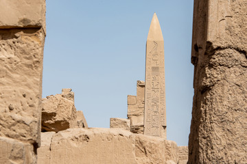 Obelisk of Thutmose At The Temple Of Amon-Ra, Karnak, Luxor Egypt
