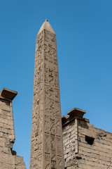 Remining Obelisk of Ramses At The Temple Of Luxor Egypt