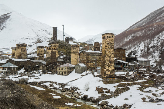 unesco world heritage uschguli defence towers