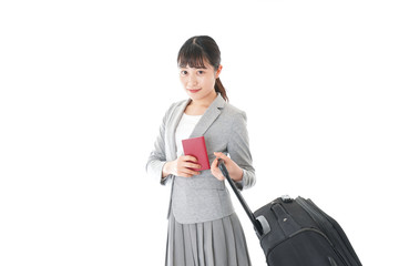 海外出張に行くビジネスウーマン