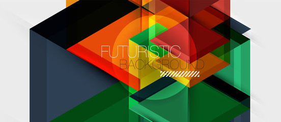 Hexagon abstract background, geometrical modern template