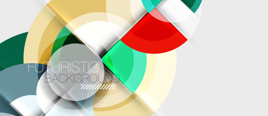 Obraz premium Circular geometrical design template