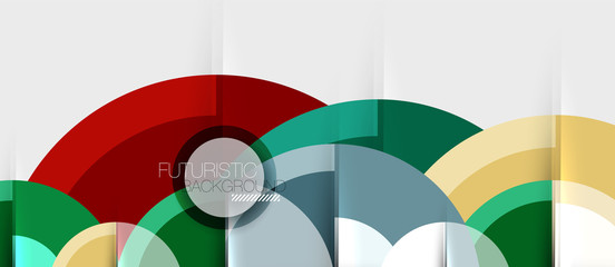 Obraz premium Circular geometrical design template