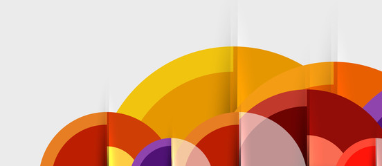 Geometric design abstract background - circles