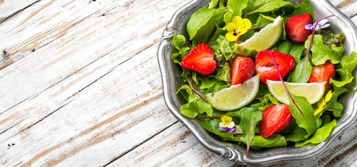 Fresh strawberry salad
