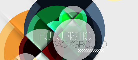 Fototapeta premium Circular geometrical design template