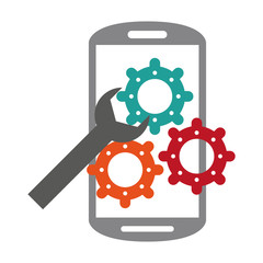 Smartphone operative system software vector illustration