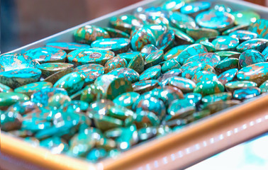 Jewelry with natural turquoise gemstone  M