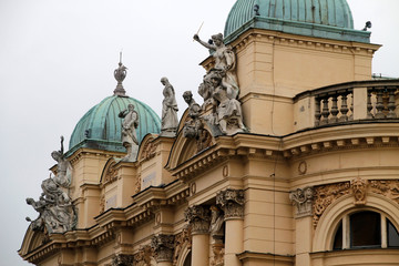 Fototapeta na wymiar Monumental architecture in Krakow