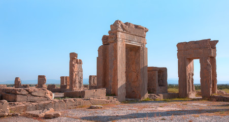Ruins of the ancient Persian capital city of Persepolis - Shiraz, Iran 