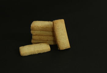 cookies on Black background
