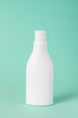 a large bottle of lotion. copy space