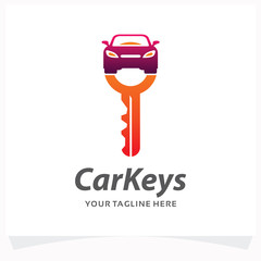 Car Keys Logo Design Template