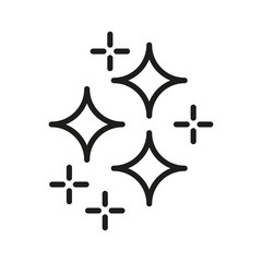 black linear sparkles bright stars