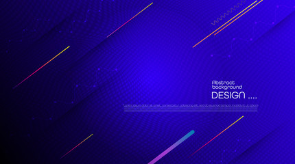 Abstract dynamic motion of geometric shape, pattern composition. Colorful gradient background. Vector modern graphic, minimal design elements for a backdrop, template, poster, wallpaper, flyer, layout