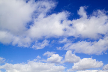 Naklejka na ściany i meble beautiful clouds on blue sky background