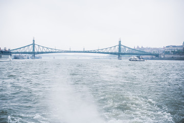 Budapest, Hungary - MAY 9, 2019. Tourism concept. Beautiful view of city streets, centre of city. Vacation in Budapest 