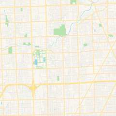 Empty vector map of Warren, Michigan, USA